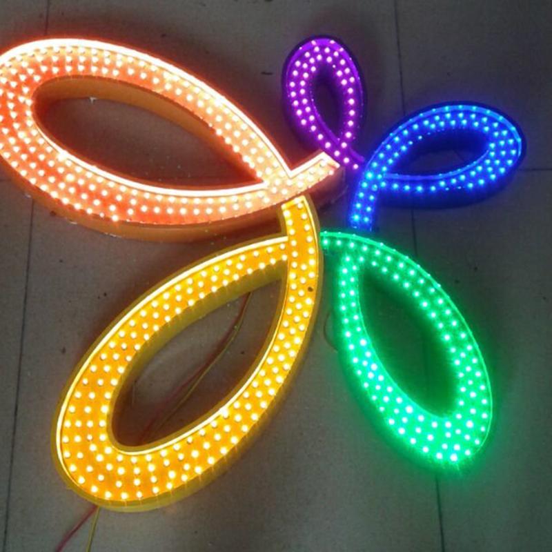 铝板冲孔发光字