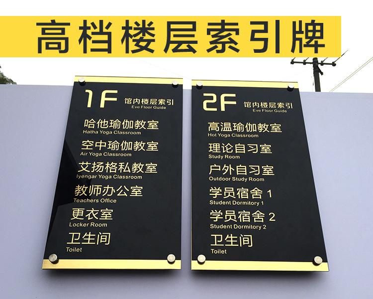 亚克力楼层指示牌